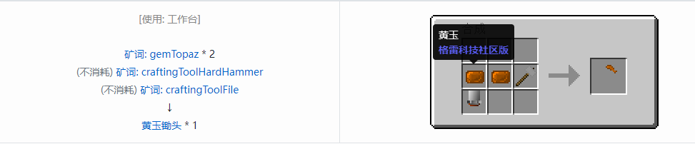 我的世界格雷科技社区版部件合成表大全