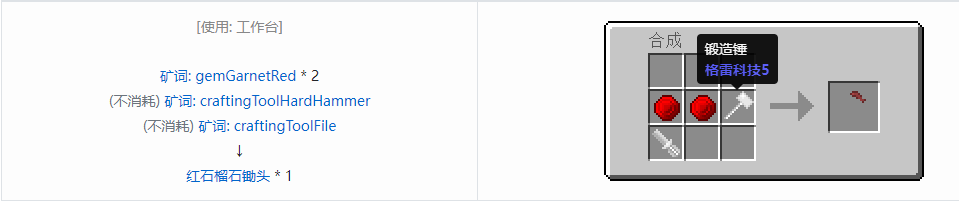 我的世界格雷科技社区版部件合成表大全