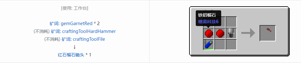 我的世界格雷科技社区版部件合成表大全