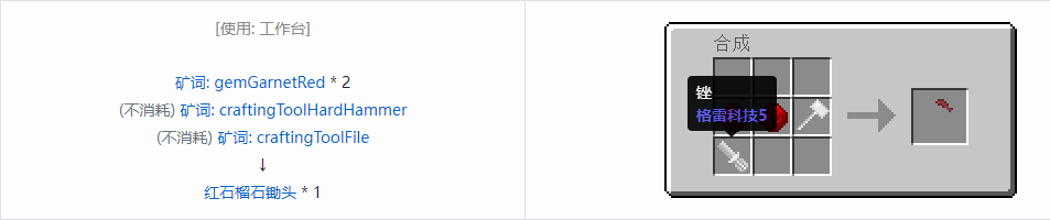 我的世界格雷科技社区版部件合成表大全