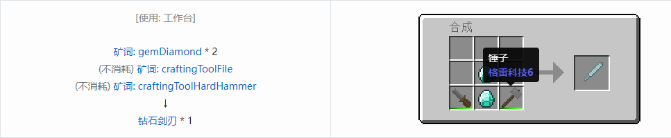 我的世界格雷科技社区版部件合成表大全