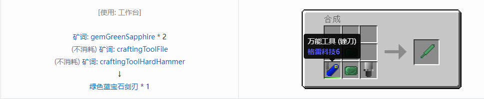我的世界格雷科技社区版部件合成表大全