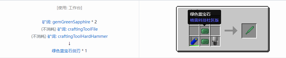 我的世界格雷科技社区版部件合成表大全