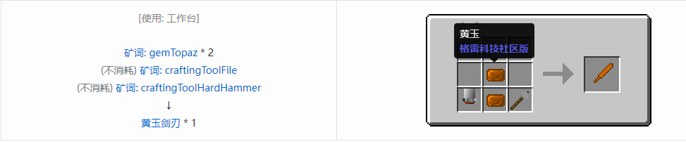 我的世界格雷科技社区版部件合成表大全