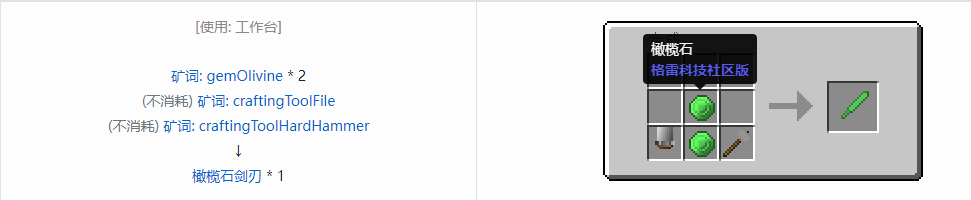 我的世界格雷科技社区版部件合成表大全