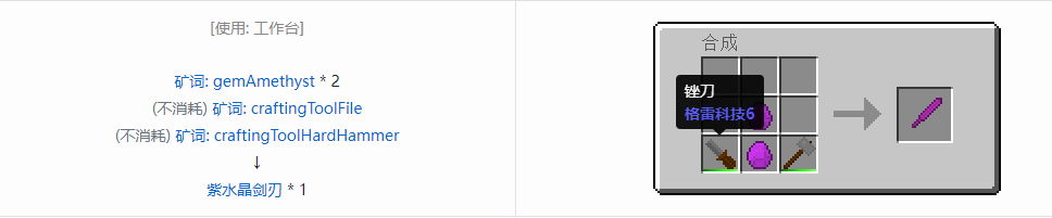 我的世界格雷科技社区版部件合成表大全
