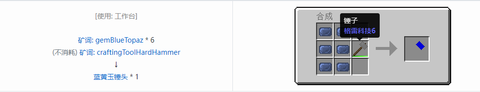 我的世界格雷科技社区版部件合成表大全