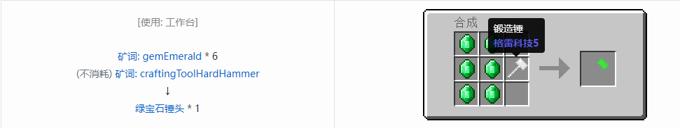 我的世界格雷科技社区版部件合成表大全