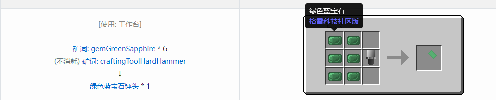我的世界格雷科技社区版部件合成表大全