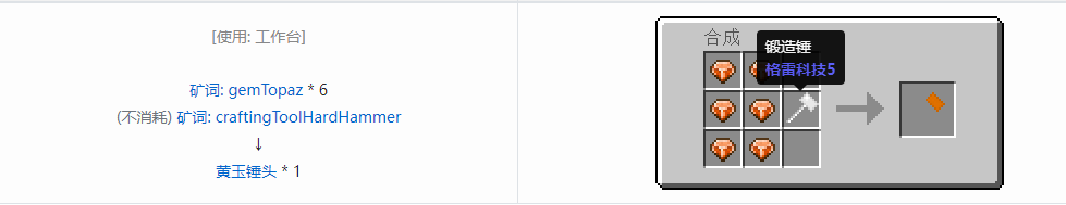 我的世界格雷科技社区版部件合成表大全