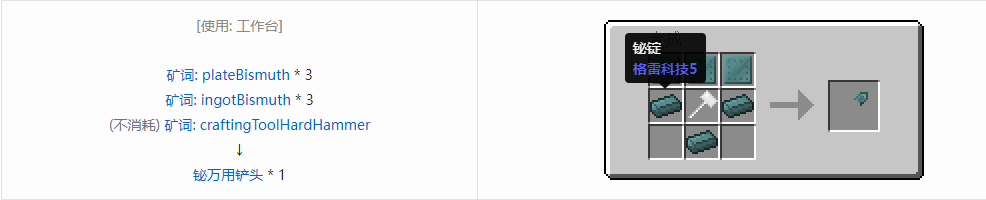 我的世界格雷科技社区版部件合成表大全