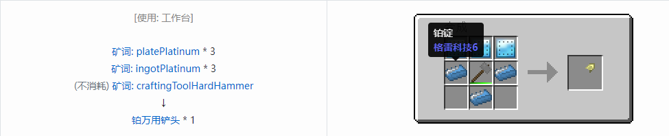 我的世界格雷科技社区版部件合成表大全