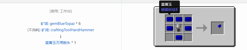 我的世界格雷科技社区版部件合成表大全