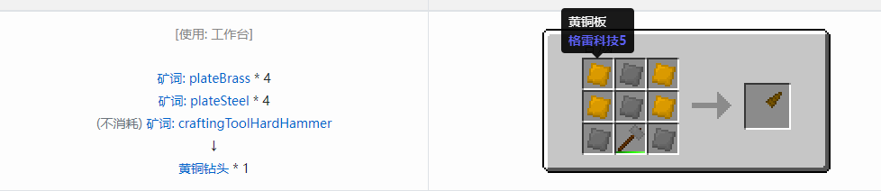 我的世界格雷科技社区版部件合成表大全