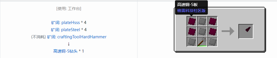 我的世界格雷科技社区版部件合成表大全