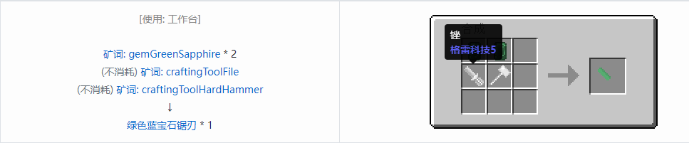 我的世界格雷科技社区版部件合成表大全