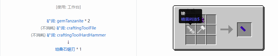 我的世界格雷科技社区版部件合成表大全