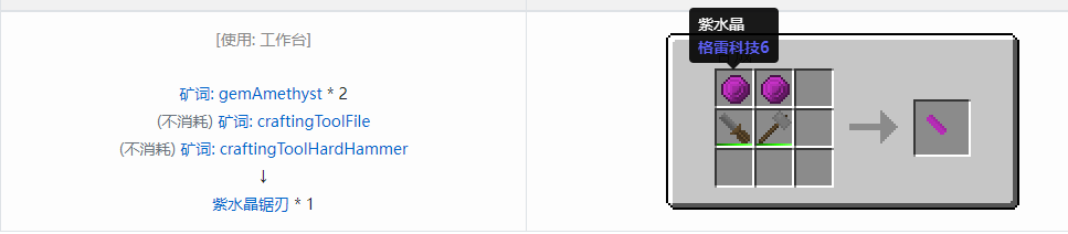 我的世界格雷科技社区版部件合成表大全