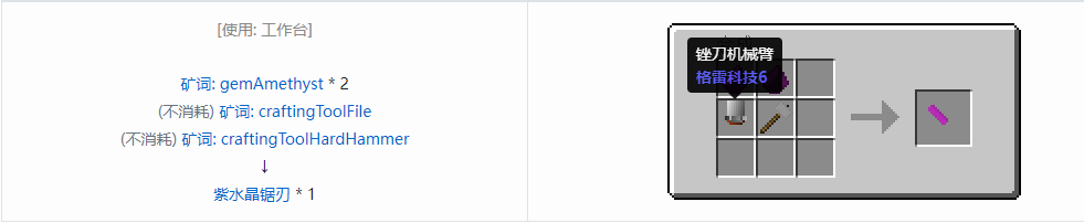 我的世界格雷科技社区版部件合成表大全