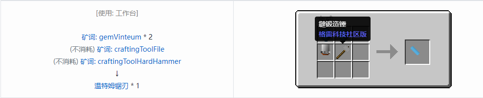 我的世界格雷科技社区版部件合成表大全