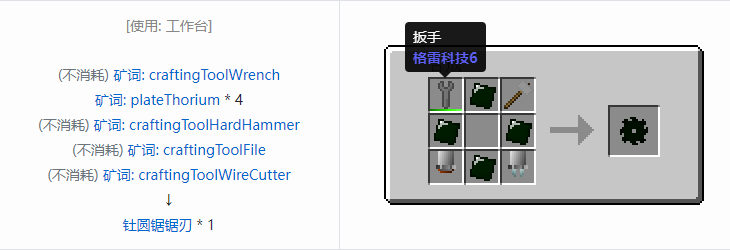 我的世界格雷科技社区版部件合成表大全