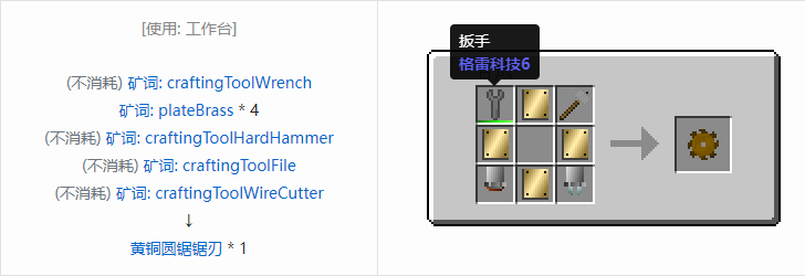 我的世界格雷科技社区版部件合成表大全