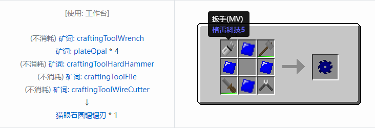我的世界格雷科技社区版部件合成表大全