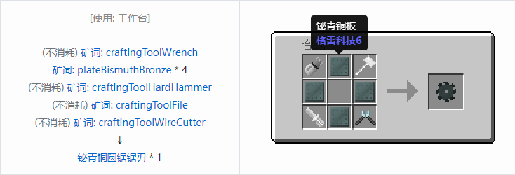 我的世界格雷科技社区版部件合成表大全