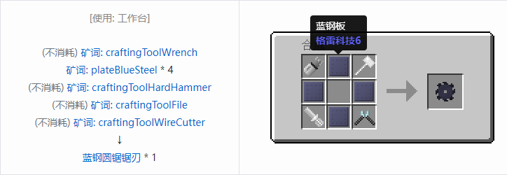 我的世界格雷科技社区版部件合成表大全