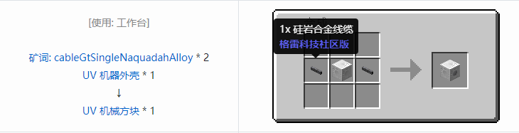 我的世界格雷科技社区版机械方块合成表大全