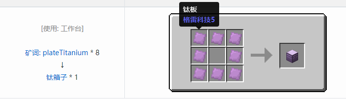 我的世界格雷科技社区版容器合成表大全