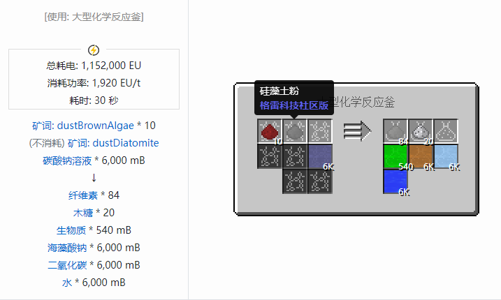 我的世界格雷科技社区版流体合成表大全