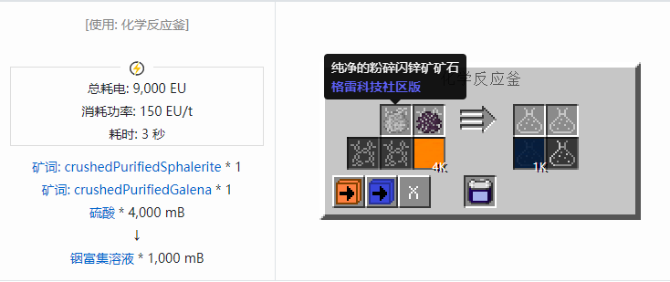 我的世界格雷科技社区版流体合成表大全