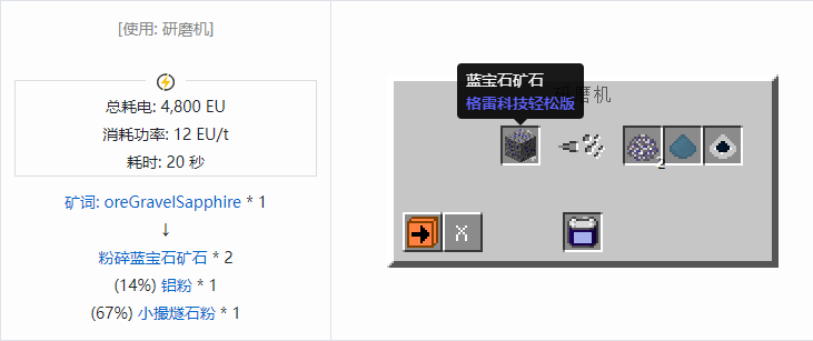 我的世界格雷科技社区版粉碎矿石合成表大全