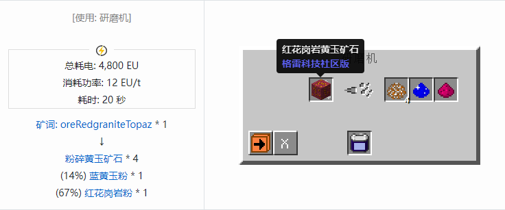 我的世界格雷科技社区版粉碎矿石合成表大全