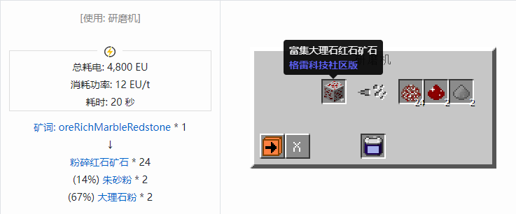 我的世界格雷科技社区版材料合成表大全