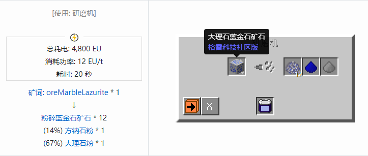 我的世界格雷科技社区版粉碎矿石合成表大全