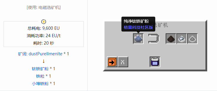 我的世界格雷科技社区版材料合成表大全