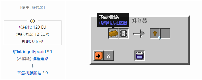 我的世界格雷科技社区版粒合成表大全