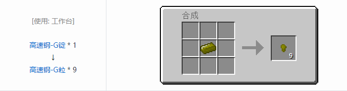 我的世界格雷科技社区版材料合成表大全