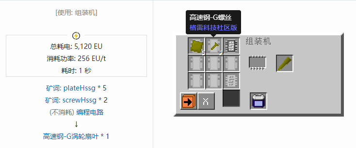 我的世界格雷科技社区版材料合成表大全