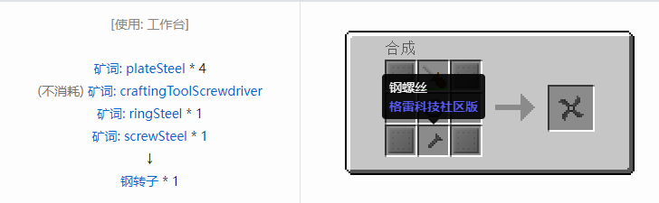 我的世界格雷科技社区版材料合成表大全