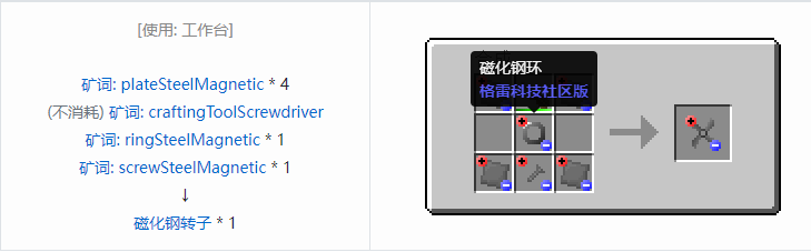 我的世界格雷科技社区版材料合成表大全