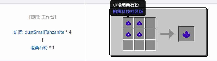 我的世界格雷科技社区版粉合成表大全