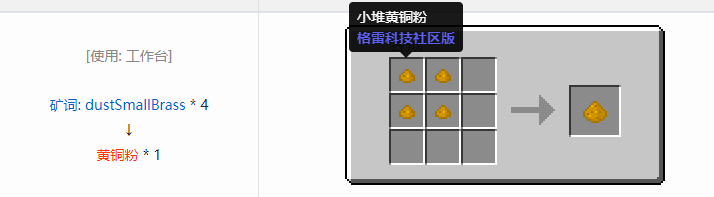 我的世界格雷科技社区版粉合成表大全