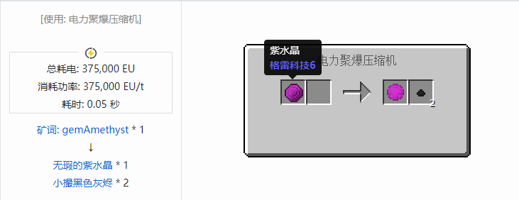 我的世界格雷科技社区版晶体合成表大全