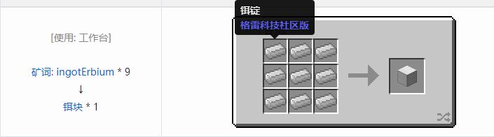 我的世界格雷科技社区版压缩方块合成表大全