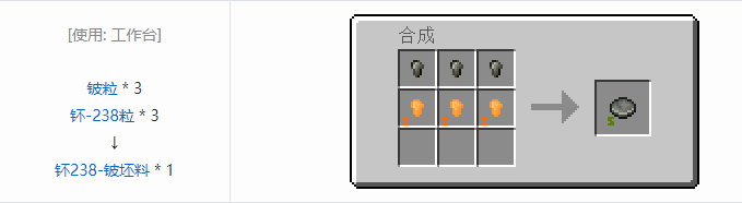 我的世界HBM的核科技模组坯料合成表大全