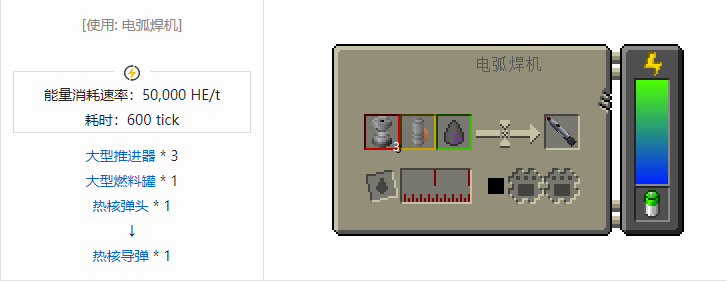 我的世界HBM的核科技导弹合成表大全
