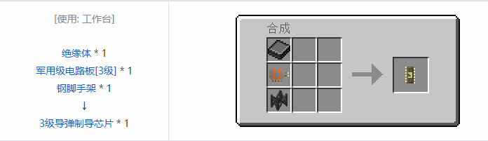 我的世界HBM的核科技导弹合成表大全